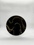 Black marble Arcopyrex dinner plates set of 6 for everyday dining