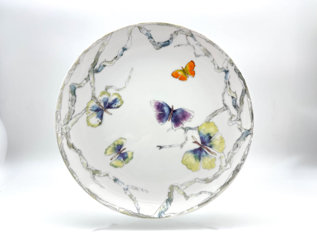 Butterfly porcelain dinner plate (26 cm) from the 24-piece dinner set