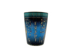 King Tut blue Egyptian mug with ‘Egypt’ text and hieroglyphic symbols on the back